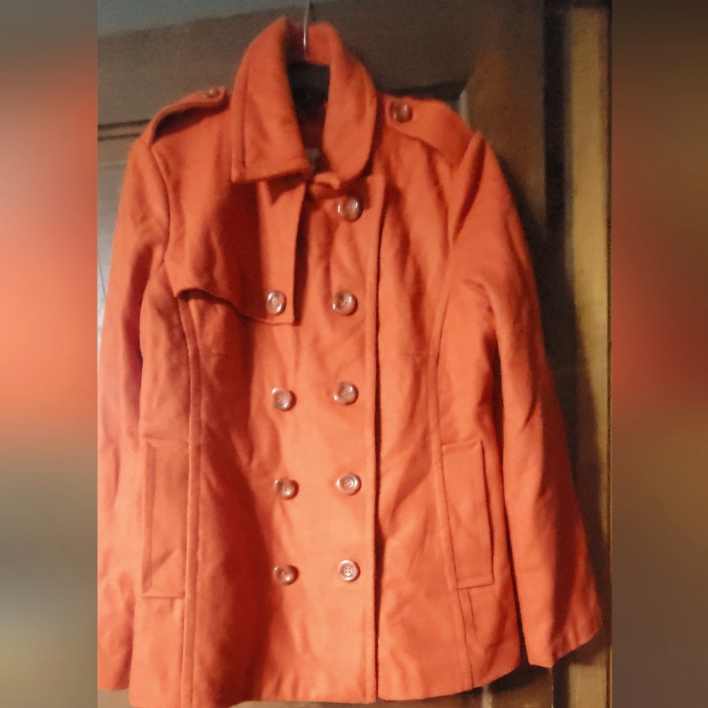 PLUS SIZE Maria XXL Orange Coat Womens
